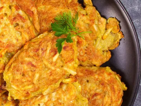 Lili's Jewish Holiday Recipes - Almás Hremzli aka Apple Latke for Chanukah