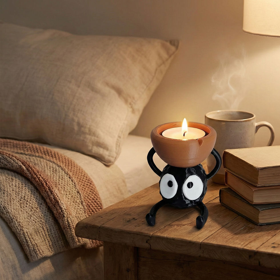 Thumbnail: The Little Soot Sprite Tea Light Holder