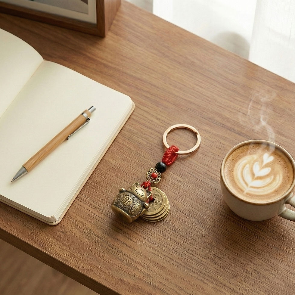 Thumbnail: Auspice Cat Charm Keychain
