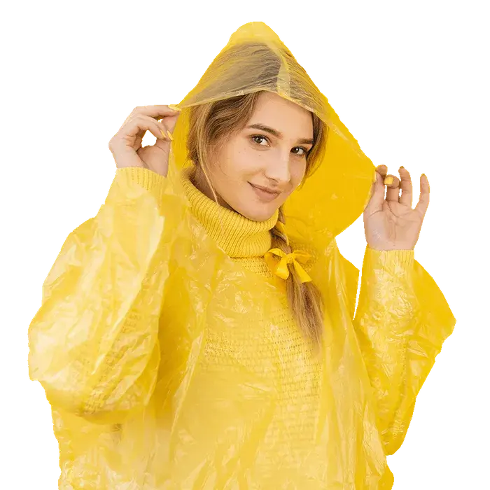 Emergency Poncho - Disposable light weight one size fits most