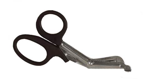 Scissors First Aid Medical XL Rescue Shears 18cm Black Comfy Grip Handle