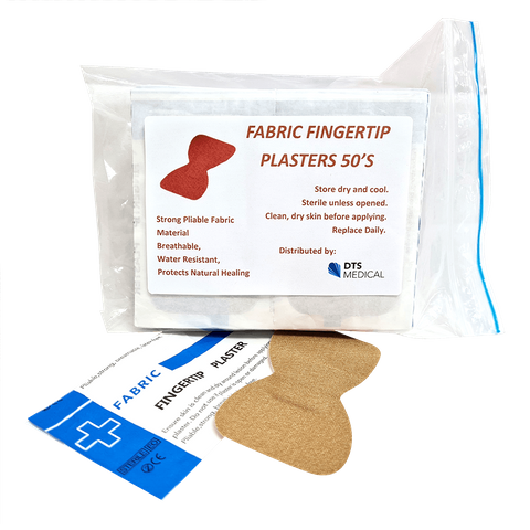 Fabric Finger Tip Plasters Skin colour Packet of 50