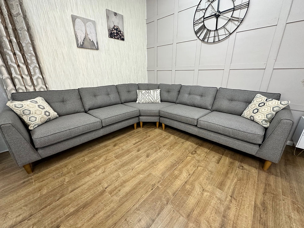 Sofology Cricket Fabric Grey Corner My Sofa