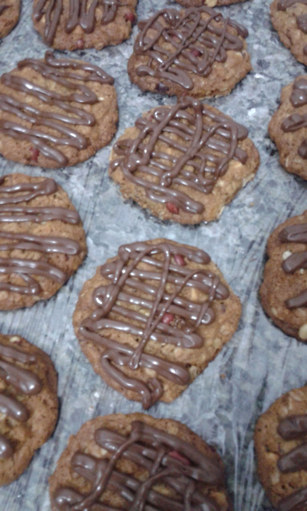 Cookies de chocolate com amendoin