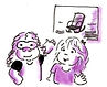 Main character BAFFLES T with her BFF Sybil