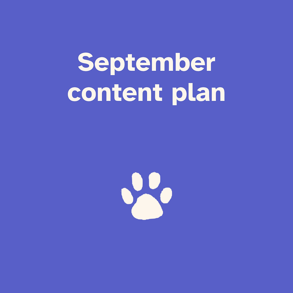 September content calendar
