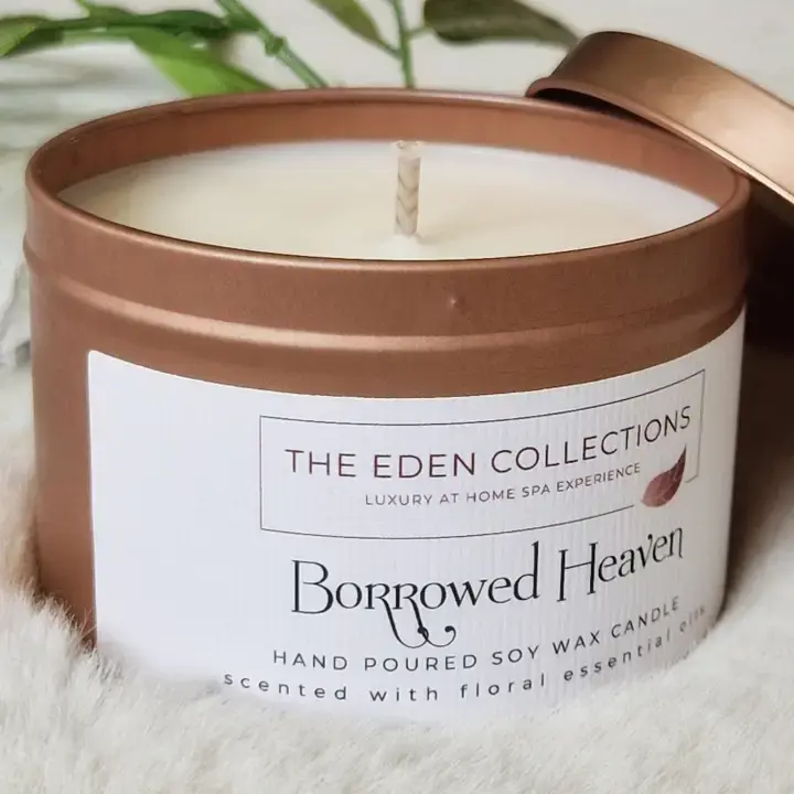 Vegan Soy Wax Single-Wick Candle for Aromatherapy