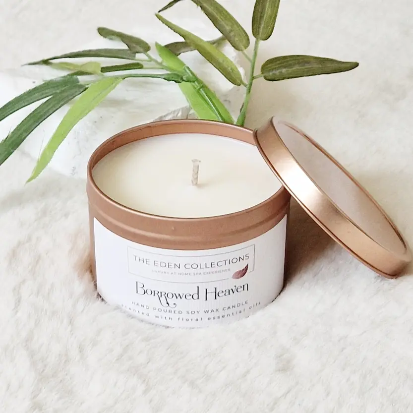 Vegan Soy Wax Single-Wick Candle for Aromatherapy