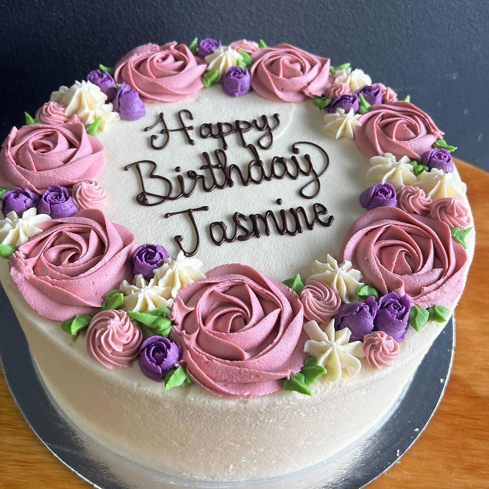 Thumbnail: Floral Buttercream Cake - Choose Your Colours