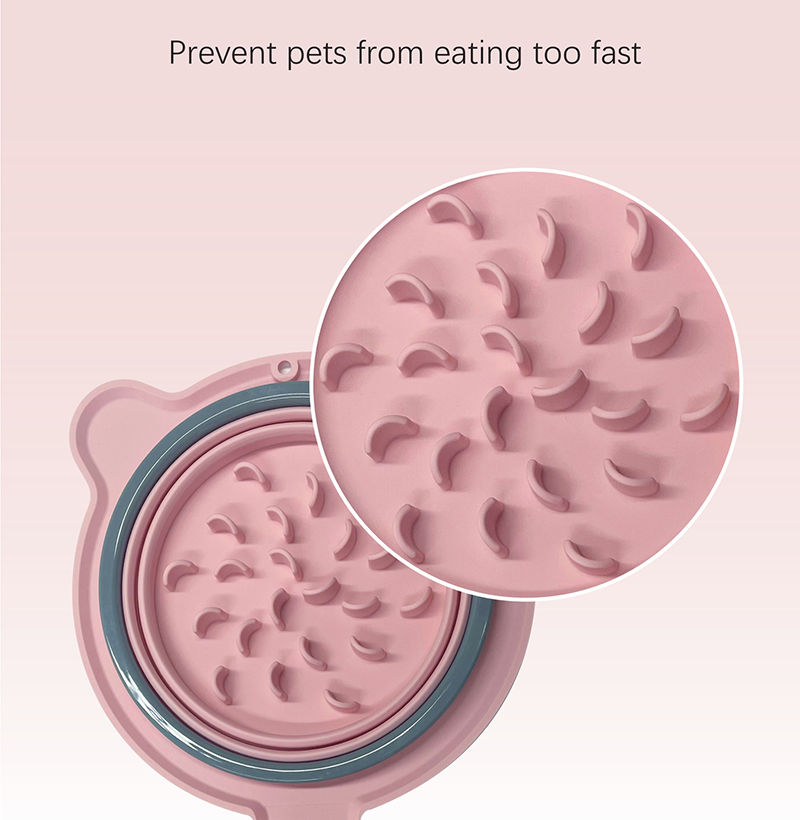 Miniatura: Foldable Silicone Pet Bowls Non-toxic Portable Pet Travel Feeding Bowl Folding P