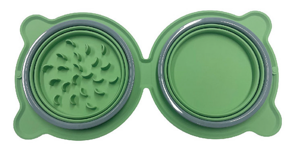 Miniatura: Foldable Silicone Pet Bowls Non-toxic Portable Pet Travel Feeding Bowl Folding P