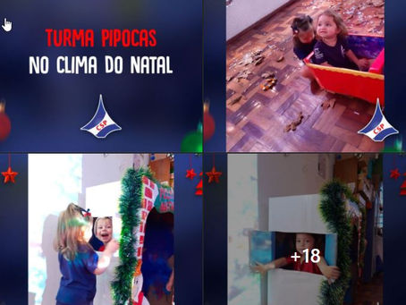 Turma Pipocas no clima do Natal