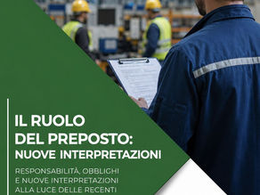 IL RUOLO DEL PREPOSTO: nuove interpretazioni