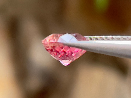 天然石オレンジがかったピンクトルマリン 1.20ct | スリランカ産の