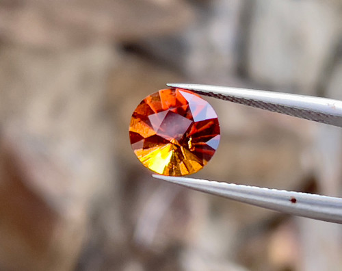 オレンジガーネットのルース 天然石 ルース 裸石 素材 オレンジ ガーネット 9.825ct 約13