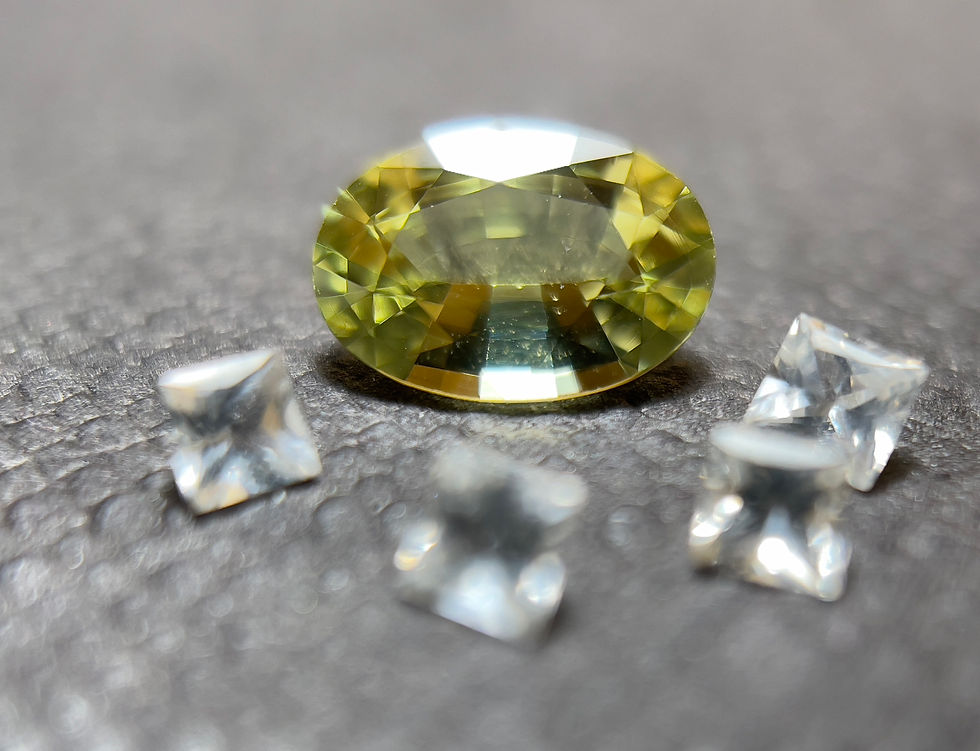 サムネイル： サファイア ライトグリーン サファイア 0.52ct