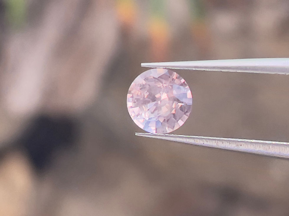 サムネイル： ライトピンク ミックスピーチカラー サファイア0.98ct