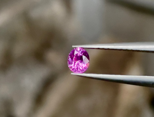 非加熱パープルピンクサファイア 0.35ct オーバル 天然宝石 Zakkkano