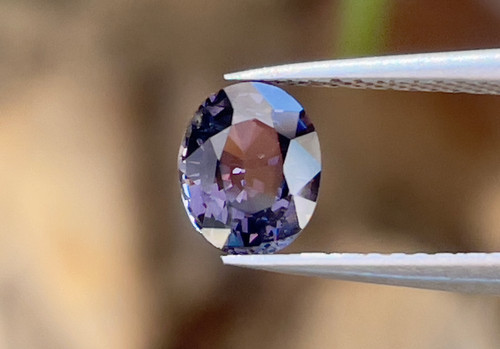 天然石　パープルスピネル　ラベンダースピネル　天然石リング　オーダー 天然石スピネルダークパープルスピネル 0.75ct｜天然石
