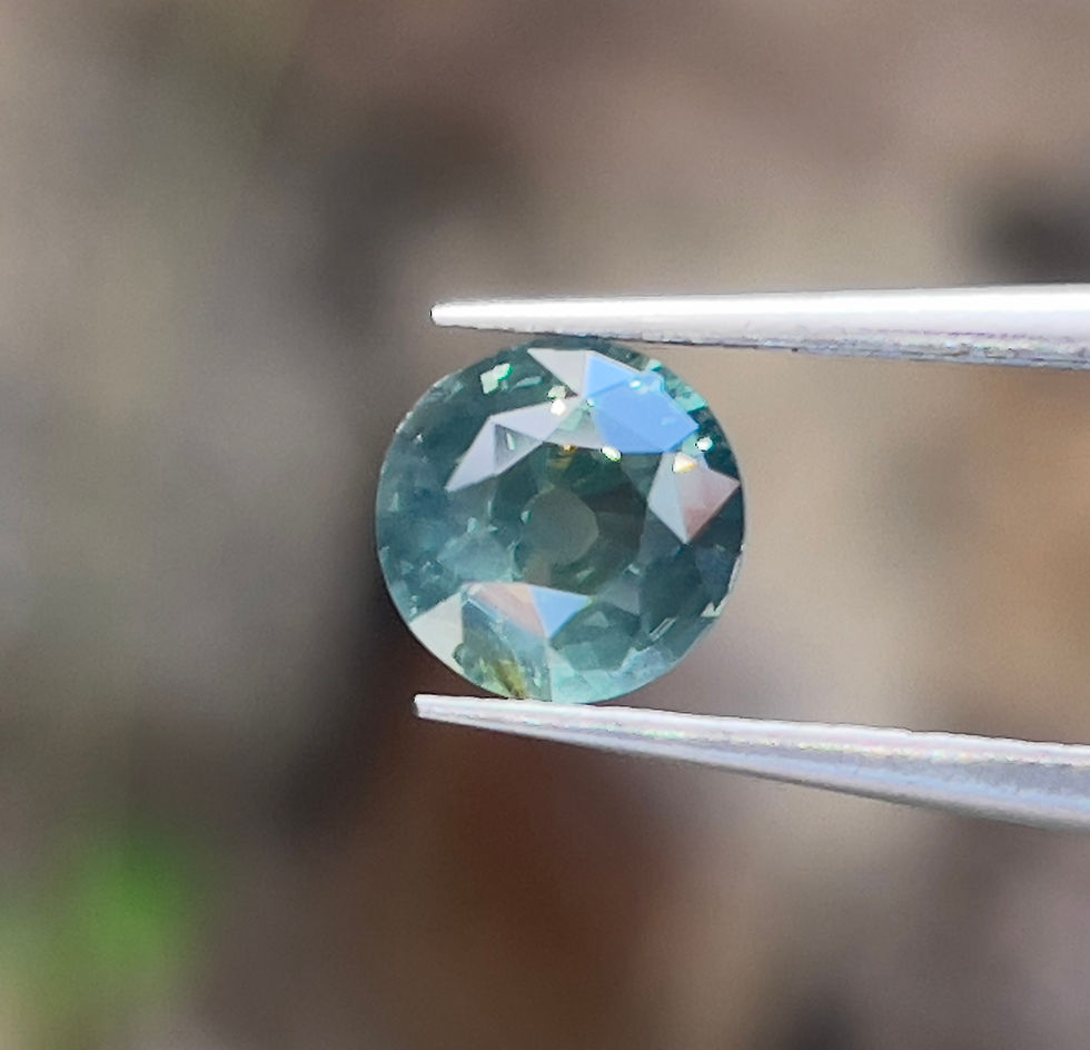 サムネイル： シルキー グリーン サファイア 1.05ct