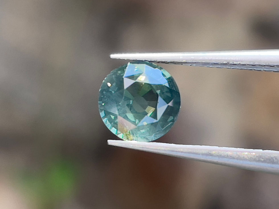 サムネイル： シルキー グリーン サファイア 1.05ct