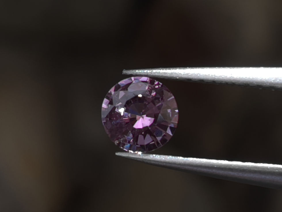 サムネイル： パープルサファイア 天然石 0.55カラット サファイア ピンク オレンジ ラウンドカット ジュエリー 宝石 Zakkano 岡崎愛知県