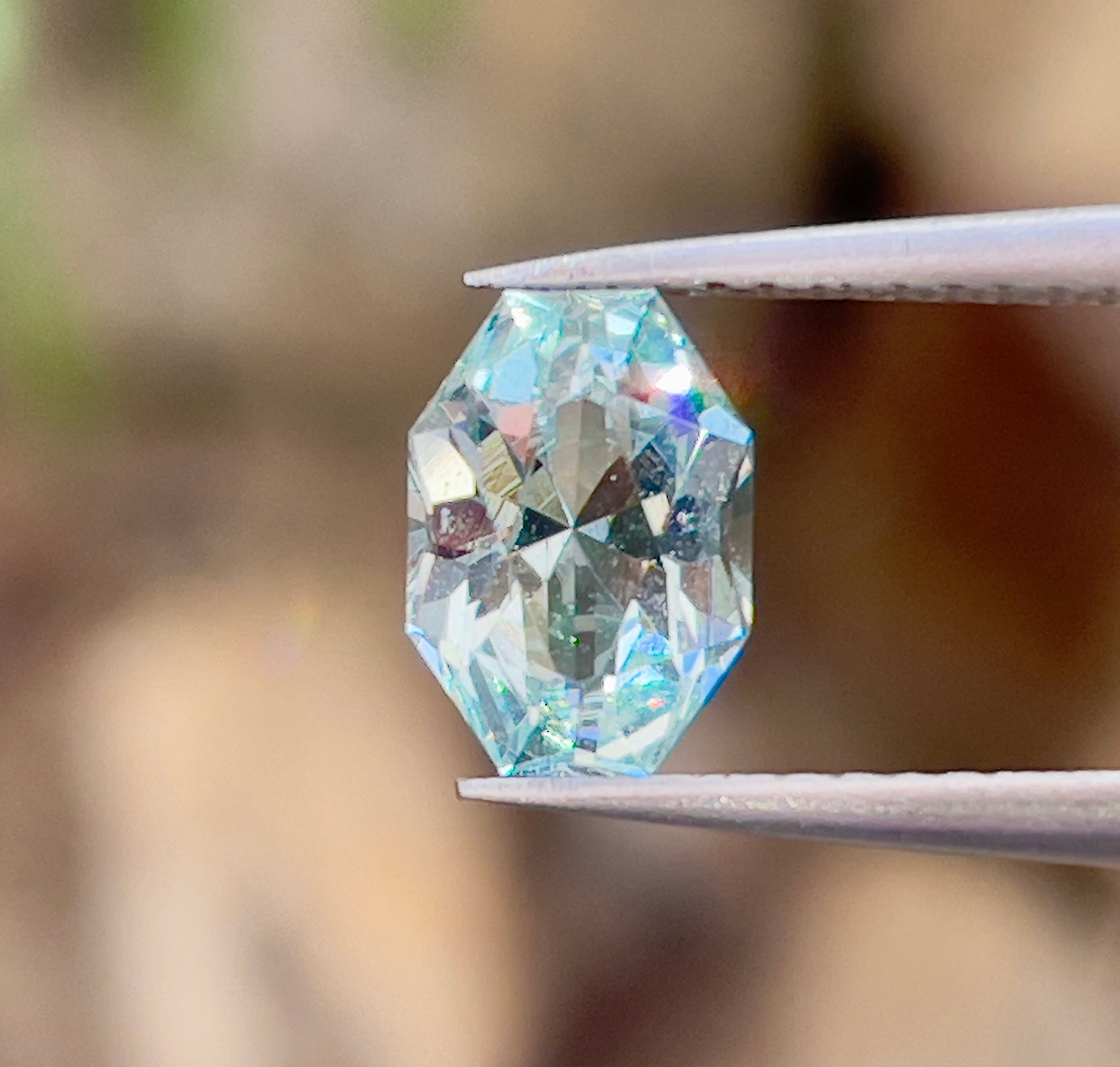 天然アクアマリン淡いブルー 1.00ct ファンシーカット 宝石販売 Zakkano 岡崎