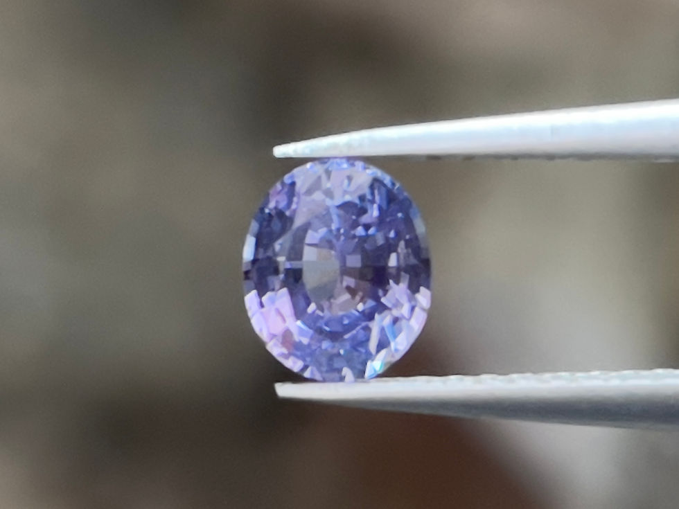 サムネイル： サファイア パープル サファイア ルース 0.84 カラットのオーバル カットの美しい天然石。スリランカ原産 Zakkano 岡崎愛知県日本