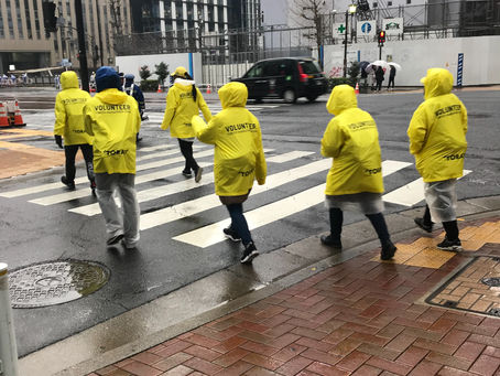 雨の東京マラソンですが