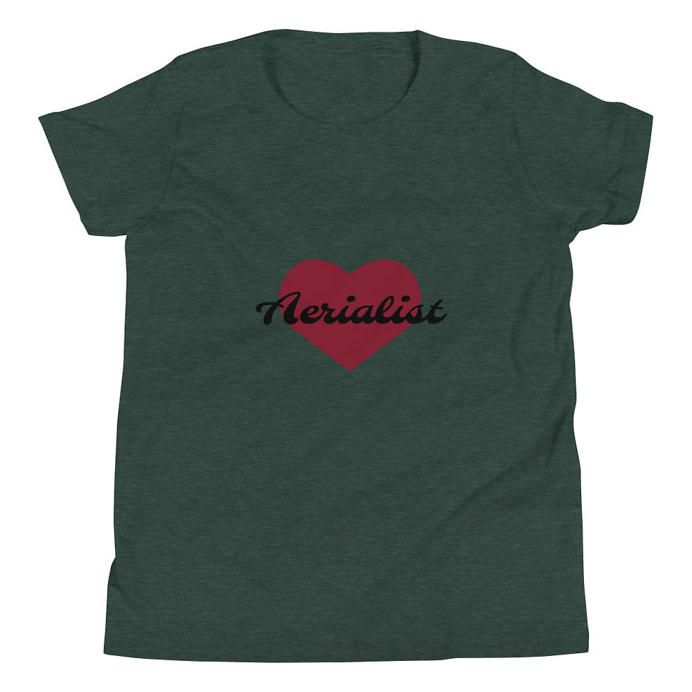 Thumbnail: AERIALIST HEART Youth Short Sleeve T-Shirt