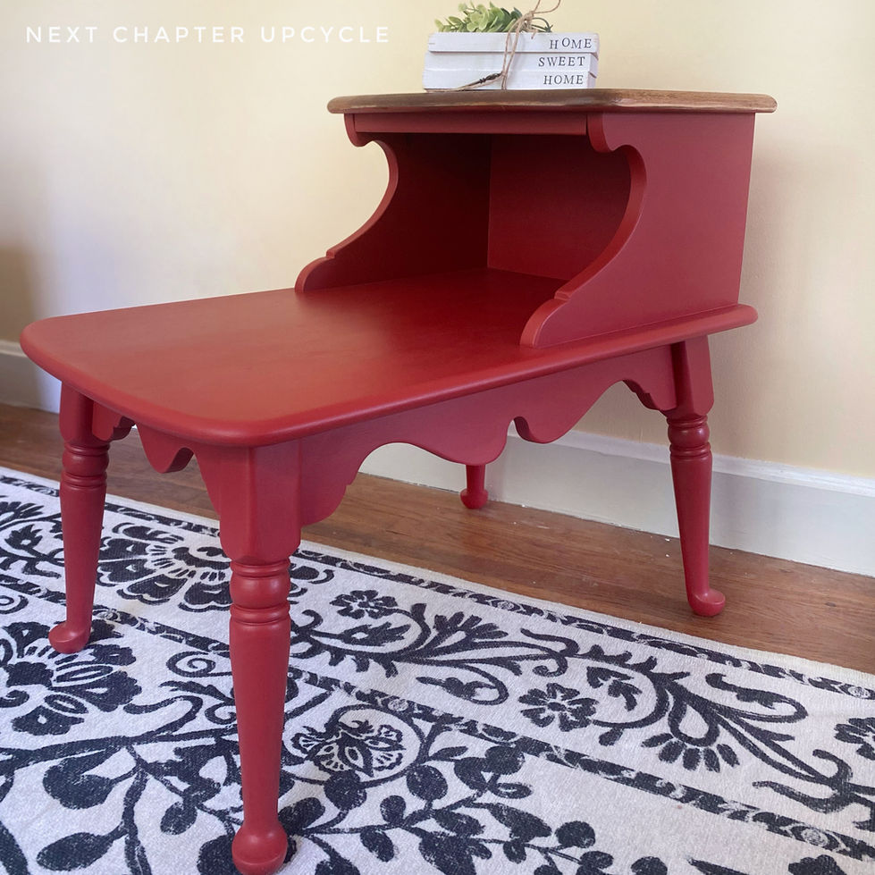 Red Side Table
