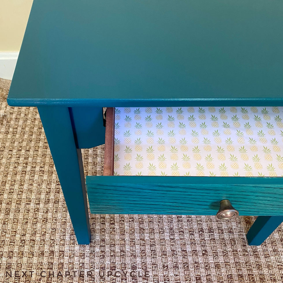 Teal Side Table