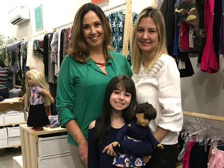 Atriz Gabi Borer foi conferir a nova coleção Primavera/Verão 2018