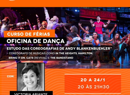 Victoria Ariante irá ministrar curso de dança ainda em Janeiro