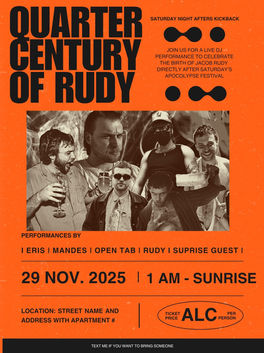 birthday party poster