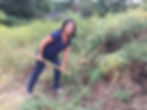 Woman with shovel digging
