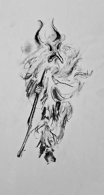 Masked dancer scketch