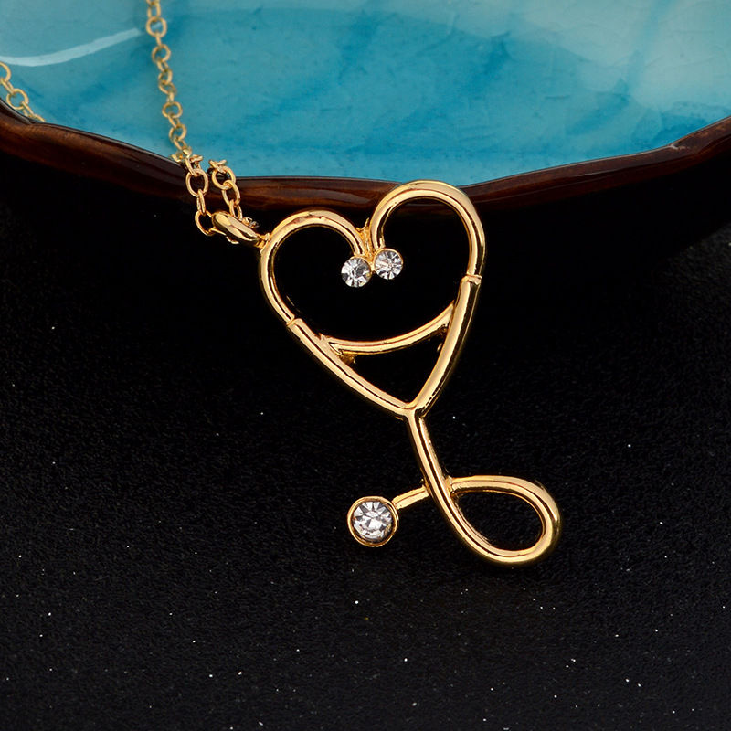 Creative Stethoscope Pendant Necklace for Women
