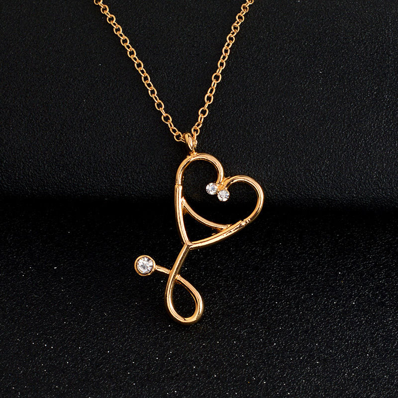 Creative Stethoscope Pendant Necklace for Women