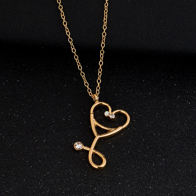 Creative Stethoscope Pendant Necklace for Women