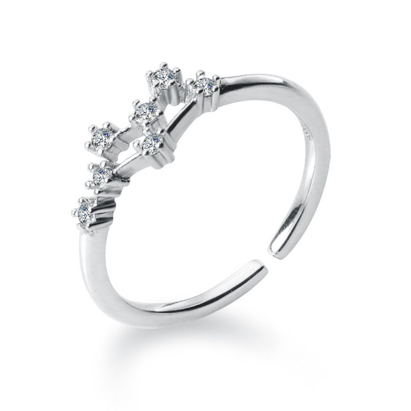 Silver Plated Adjustable Zodiac Rings for Women