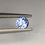 Thumbnail: Round cut light blue unheated sapphire. Have a crack inside.