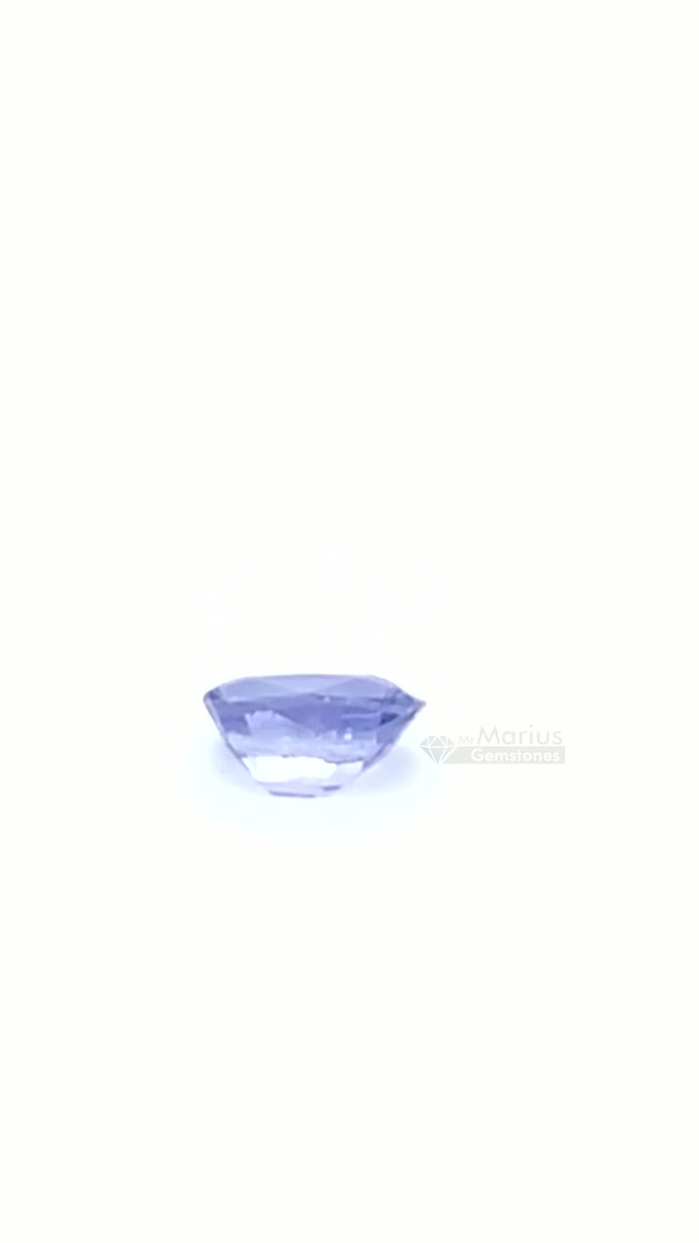 Thumbnail: Light violet unheated sapphire 0,50 ct. video.
