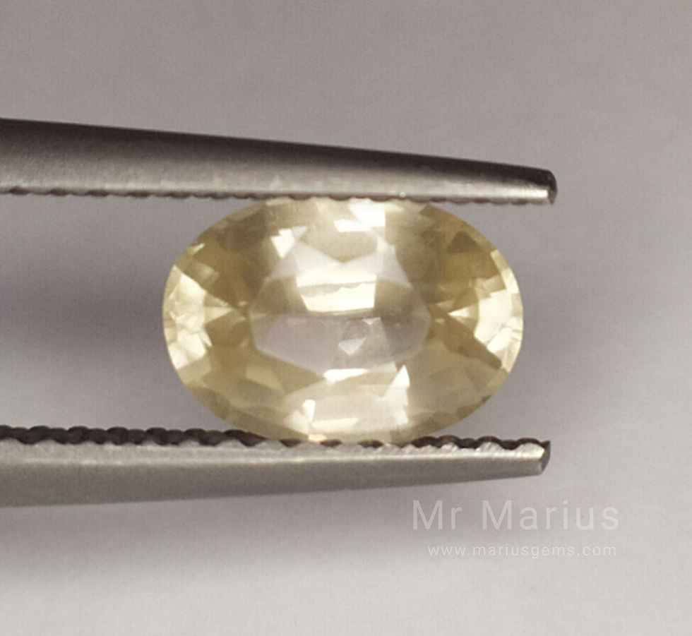 Thumbnail: Hazy yellow zircon 1,56 ct.
