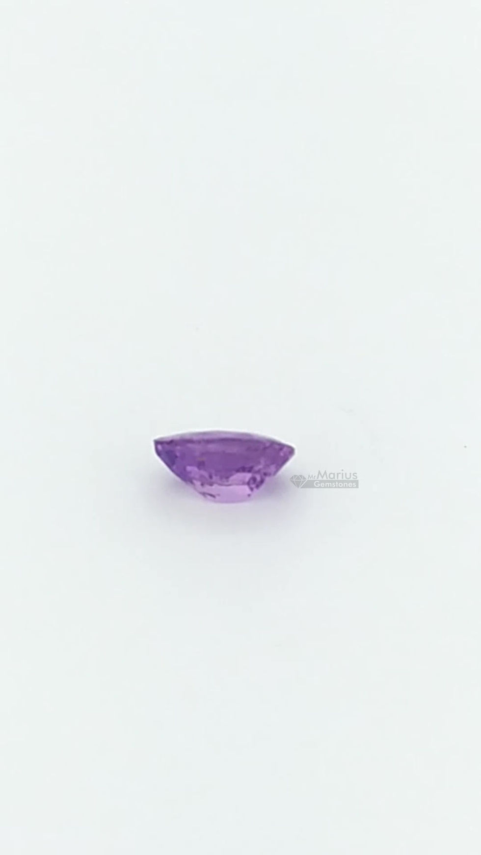 Thumbnail: Purple unheated sapphire. 0,33 ct. Pear sgaped cut, one visible inclusion. video.
