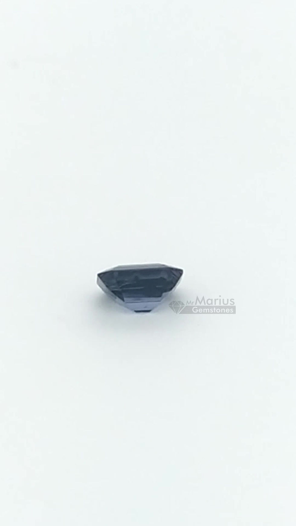 Thumbnail: Blue spinel 0,44 ct.octagon cut.