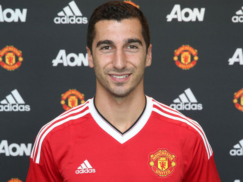 Mkhitaryan the day he signed for United