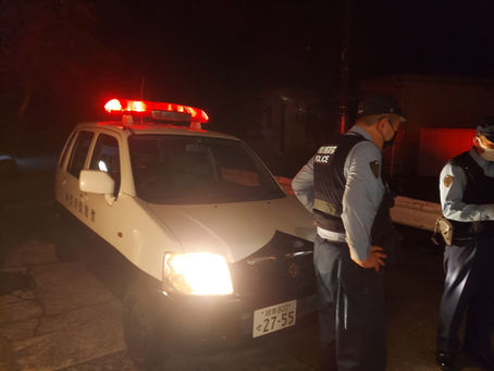 夜間監視を実施 8/11