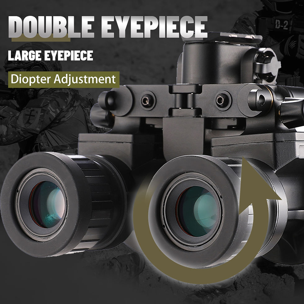 Thumbnail: Gen2+ Low Light Night Vision Goggles Binocular White Phosphorescence