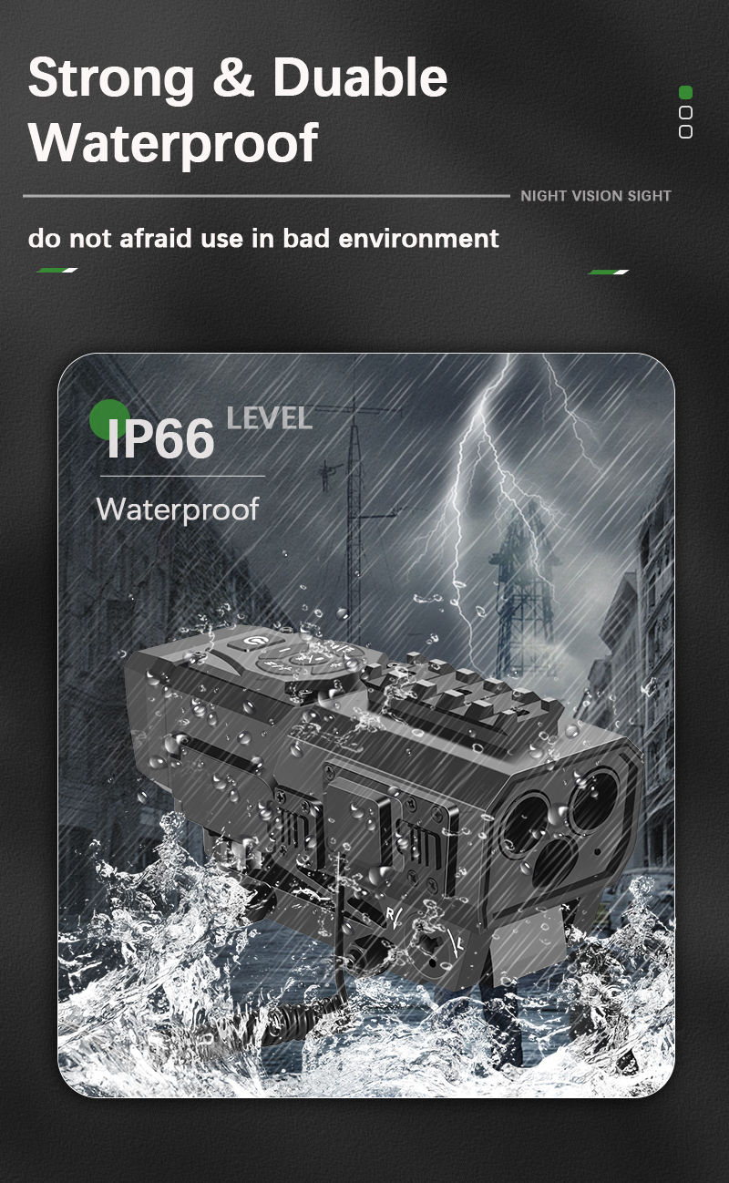 Thumbnail: LW517 Digital Sight Laser Rangefinder HD 1080p Video WIFI Camera 4X Monocular